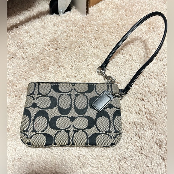 Coach Monogram Wristlet black grey - Picture 2 of 4
